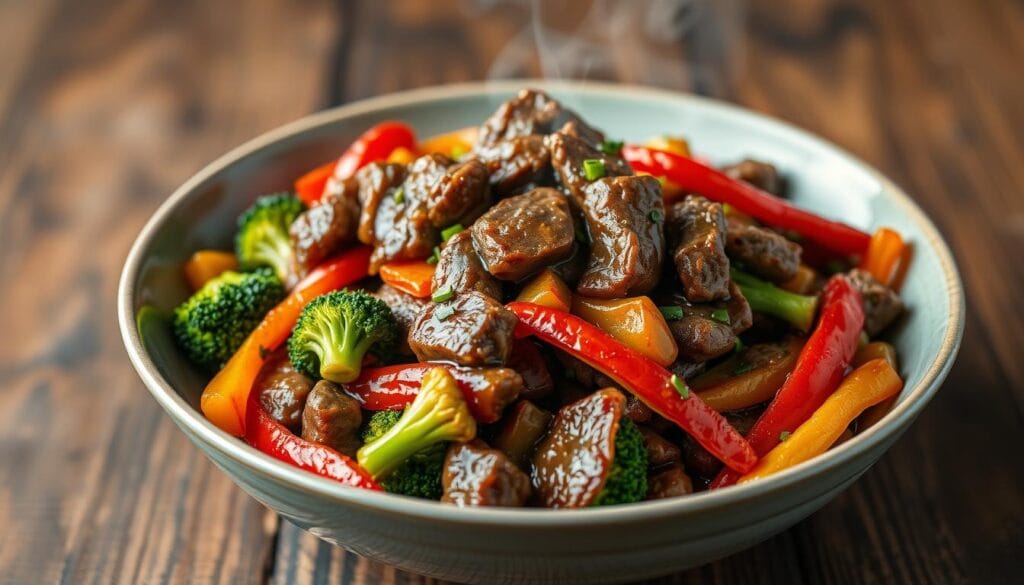 Beef and Vegetable Stir Fry Dinner