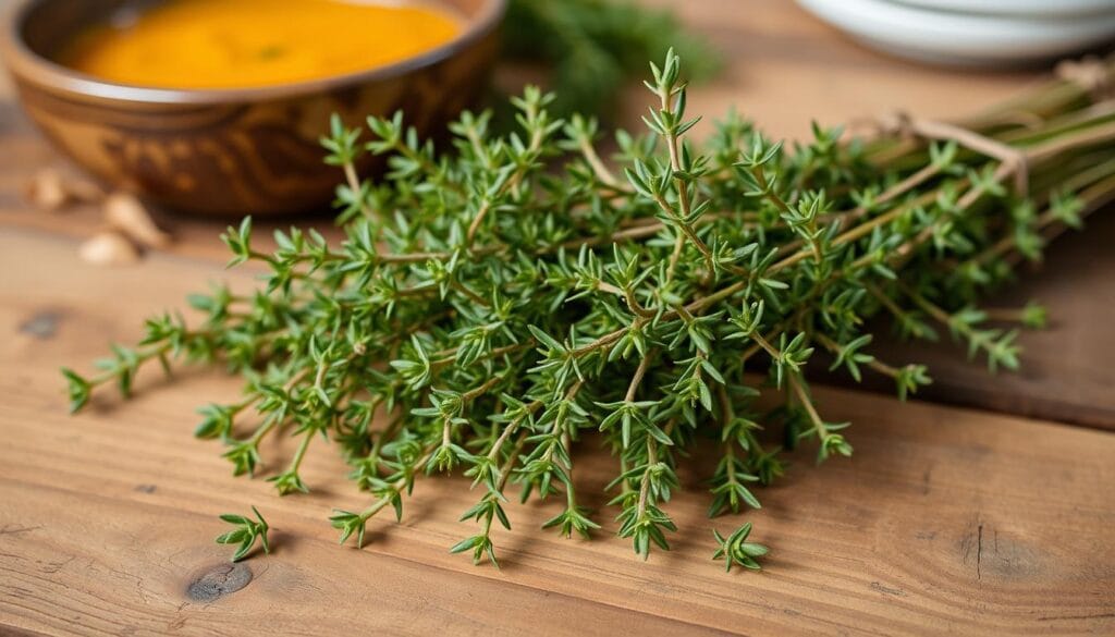 Fresh Thyme Herb for Butternut Squash Soup