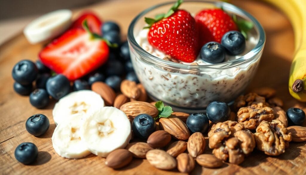 Fruits and Nuts for Overnight Oats