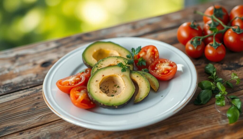 Healthy Avocado Tomato Snack Nutrition